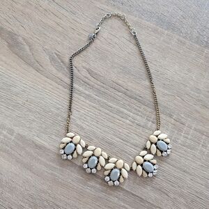 Jcrew Elegant Cream and Gray Necklace